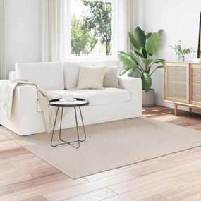 vidaXL Χαλιά χώρου τετράγωνο FARO Κρεμ 200 x 200 cm Πολυεστέρας