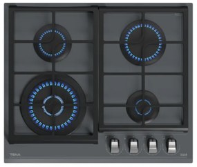 Teka GZC 64320 XBA ST Κρυστάλλινη Εστία Γκαζιού 60cm Stone Glass Γκρι