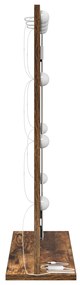 vidaXL Καθρέφτης Vanity Καπνιστό ξύλο Ξύλο, Γυαλί 70 x 50 x 18 εκ