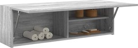 vidaXL Ντουλάπι τοίχου μπάνιου Γκρι Sonoma 100x25x30 cm