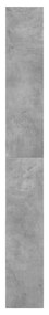 Παπουτσοθήκη Γκρι Σκυροδέματος60x21x163,5εκ. Επεξεργασμένο Ξύλο - Γκρι