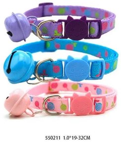 Περιλαίμιο - Κολάρο γάτας με κουδουνάκι - 1-19/32cm - 12pcs - 550211