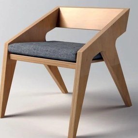 Intra απο ξύλο plywood 3mm-4mm πάχος – ξύλο DXF διάταξης Ξύλινης καρέκλας Hank 45x50 cm INTRAVECTRY-MY552335