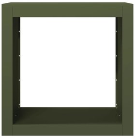 vidaXL Ράφι Καυσόξυλων Πράσινη 60x40x60 εκ. Ατσάλινο