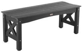 VEVOR Outdoor Bench Patio Bench 113 cm Weatherproof Plastic Frame 272 kg Black
