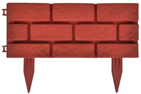 Διαχωριστικό Γκαζόν με Σχέδιο Πυρότουβλα 11 Τεμ.