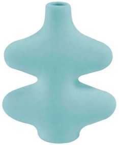 Βάζο 963DNL1185 19x5x21cm Turquoise Aberto Design Ceramic