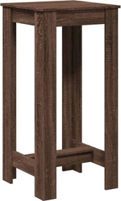 vidaXL Τραπέζι Μπαρ Καφέ Δρυς 51x50x103,5 εκ. Επεξ. Ξύλο