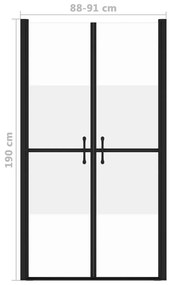 vidaXL Πόρτα Ντουζιέρας με Σχέδιο Αμμοβολής (88-91) x 190 εκ. από ESG