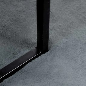 vidaXL Χαλιά Ψεύτικου Κουνελιού Olite Ανθρακί 80 x 150 cm Πολυεστέρας