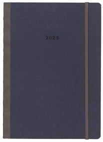 Next ημερολόγιο 2025 Natural ημερήσιο flexi μπλε με λάστιχο 12x17εκ.  τμχ.