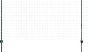 vidaXL Στύλος Περιφράξεων 44 pcs Πράσινο 160 cm Ατσάλι