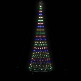 vidaXL LED Χριστουγεννιάτικο Δέντρο με βάση Πολύχρωμο 399 εκ. Μέταλλο