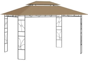 vidaXL Κιόσκι Taupe 4 x 3 x 2,7 μ. 160 γρ./μ²