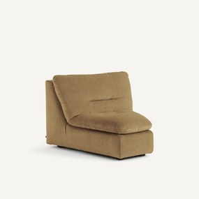 Γωνιακή πολυθρόνα σύνθεσης από λινό βελούδο, Giuliano