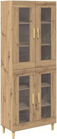 vidaXL Highboard Artisan Oak 69,5 x 34 x 180 εκ. Επεξεργασμένο ξύλο