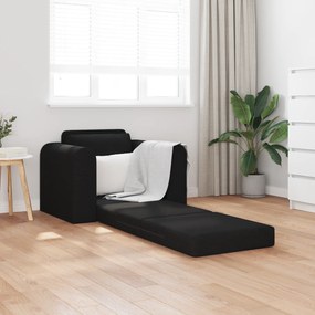 vidaXL Κατώφλι Καναπές Κρεβάτι 2 σε 1 Μαύρο 98x71x83 εκ Υφασμάτινο