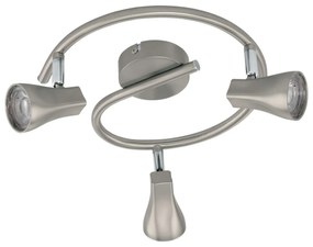 Φωτιστικό Σποτ Led 97825 Chromium Tiberio 1 Eglo Metal, Plastic