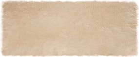 vidaXL Χαλί από τεχνητό πρόβειο δέρμα TAFALLA Μπεζ 80 x 200 cm