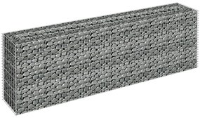 vidaXL Συρματοκιβώτιο-Γλάστρα Υπερυψωμένη 180x30x60 εκ. Γαλβ. Χάλυβας
