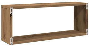 Ράφια κύβων τοίχου 6 τεμάχια Artisan Oak Κατασκευασμένο ξύλο - Καφέ