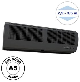 Αεροκουρτίνα 3260m3/h Μαύρο 150cm Τηλεχειριστήριο Μέταλλο Air Door A5.15 U800043 Airtechnic-U800043-Μαύρο U800043