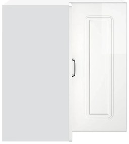 vidaXL Γωνιακό ντουλάπι τοίχου κουζίνας "Kalmar" High Gloss White