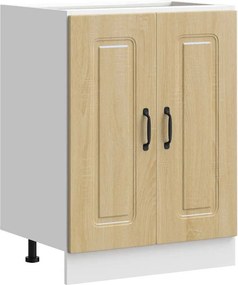 vidaXL Ντουλάπι βάσης νεροχύτη Kalmar Sonoma Δρυς 60x46x81,5 εκ.
