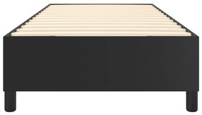 Πλαίσιο Κρεβατιού Boxspring Μαύρο 90x190 εκ. Συνθετικό Δέρμα - Μαύρο