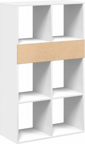vidaXL Βιβλιοθήκη με 5 Ράφια Λευκή 66x31x112 εκ. Επεξεργασμένο Ξύλο