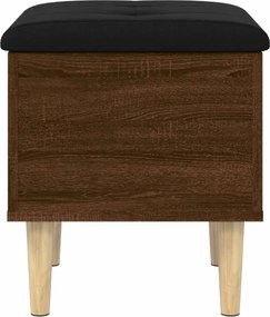 vidaXL Παγκάκι Αποθήκευσης Καφέ Δρυς 42 x 42 x 46 εκ. Επεξεργ. Ξύλο