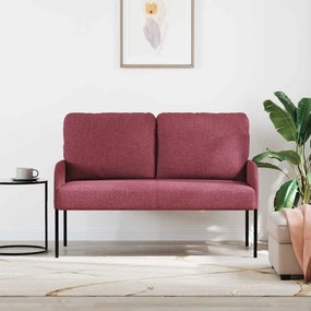 vidaXL Καναπέδες με μαξιλάρι 110cm Κόκκινο Κόντρα πλακέ
