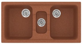 Sanitec Classic 325 Granite Terracotta Ένθετος Νεροχύτης