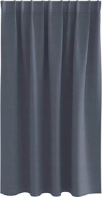 vidaXL Κουρτίνες Μαύρης Ύφανσης με Δαχτυλίδια 2 pcs Ανθρακί