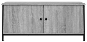 vidaXL Έπιπλο Τηλεόρασης με Πόρτες Γκρι Sonoma 102x35x45 εκ Επεξ. Ξύλο