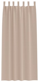 vidaXL Κουρτίνες με κουρτίνες 2 pcs Taupe 245 x 140 εκ. Πολυεστέρας