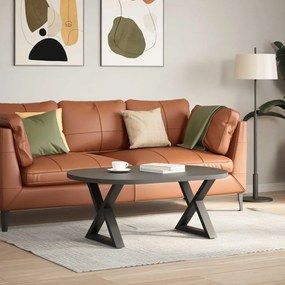 vidaXL Πόδια Τραπεζιού Σαλονιού 2 τεμ. Ανθρακί 50x(42-43,3) εκ. Ατσάλι