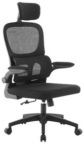 A9935 ΜΑΥΡΟ MESH ΚΑΡΕΚΛΑ ΓΡΑΦΕΙΟΥ ZITA PLUS 62Χ64Χ42-114/52-125εκ.