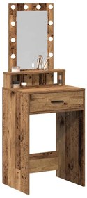 vidaXL Τραπέζι περιποίησης Καφέ 50 x 41 x 140 εκ. Επεξεργασμένο ξύλο