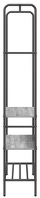 vidaXL Ράφι ρούχων με ράφια Γκρι sonoma 77 x 30 x 171 εκ