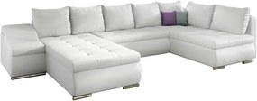 Γωνιακός καναπές Ginny-Λευκό-Αριστερή