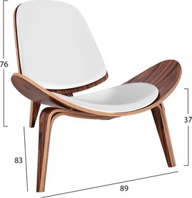 ΠΟΛΥΘΡΟΝΑ SUPERIOR PLUS HM1128.13 ΚΑΡΥΔΙ ΜΕ ΛΕΥΚΟ ΜΑΞΙΛΑΡΙ PU 89x83x76Y εκ.