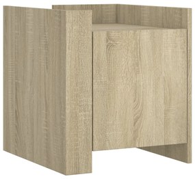 vidaXL Κομοδίνο Sonoma Δρυς 45x50x50 εκ. από Επεξεργασμένο Ξύλο