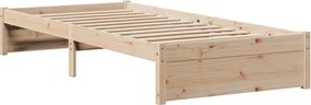 vidaXL Πλαίσιο Κρεβατιού Κεφαλάρι 75x190εκ. Μασίφ Πεύκο