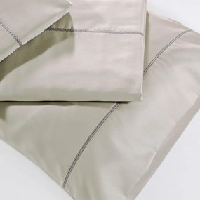 Σεντόνι King Size Με Λάστιχο (185x205+40) Down Town S250 Εκρού