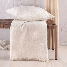 Ριχτάρι Wonder Ecru Ρυθμός Τετραθέσιο 180x330cm Βαμβάκι-Chenille