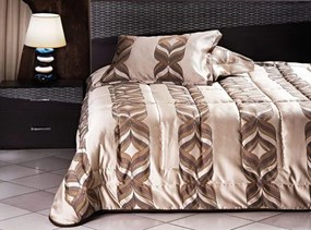 Beauty Home Σετ πάπλωμα υπέρδιπλο Art 1469  220x240  Εμπριμέ,Χρυσαφί,Καφέ