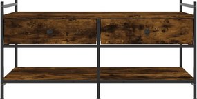 vidaXL Τραπεζάκι Σαλονιού Καπνιστή Δρυς 99x50x50 εκ. Επεξεργασμ. Ξύλο