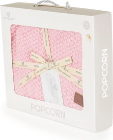 Baby blanket 80x100 cm Popcorn pink