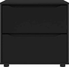 vidaXL Ντουλάπι αποθήκευσης Μαύρο 60 x 48 x 57 εκ Επεξεργασμένο ξύλο